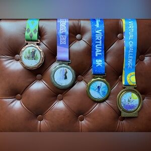 RunDisney 2022 Frozen Virtual Series Medal Set